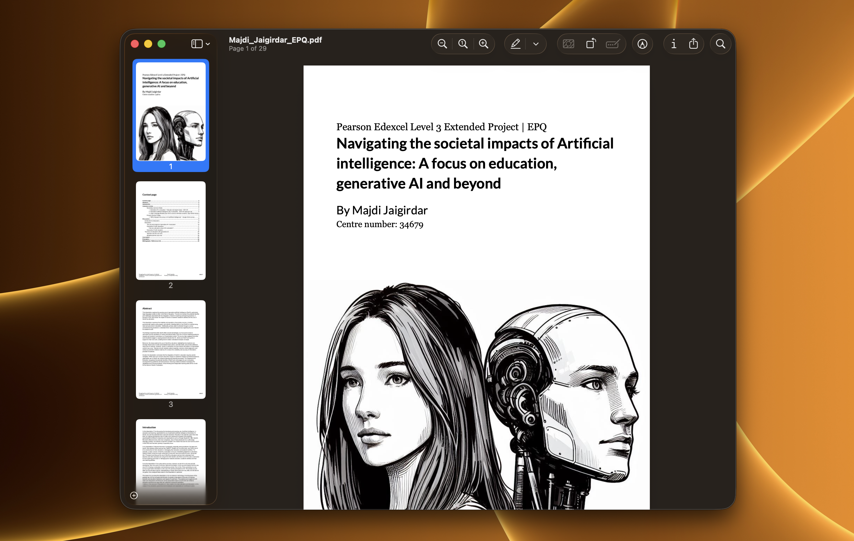 A-Level EPQ: EPQ Navigating the social impacts of AI on education